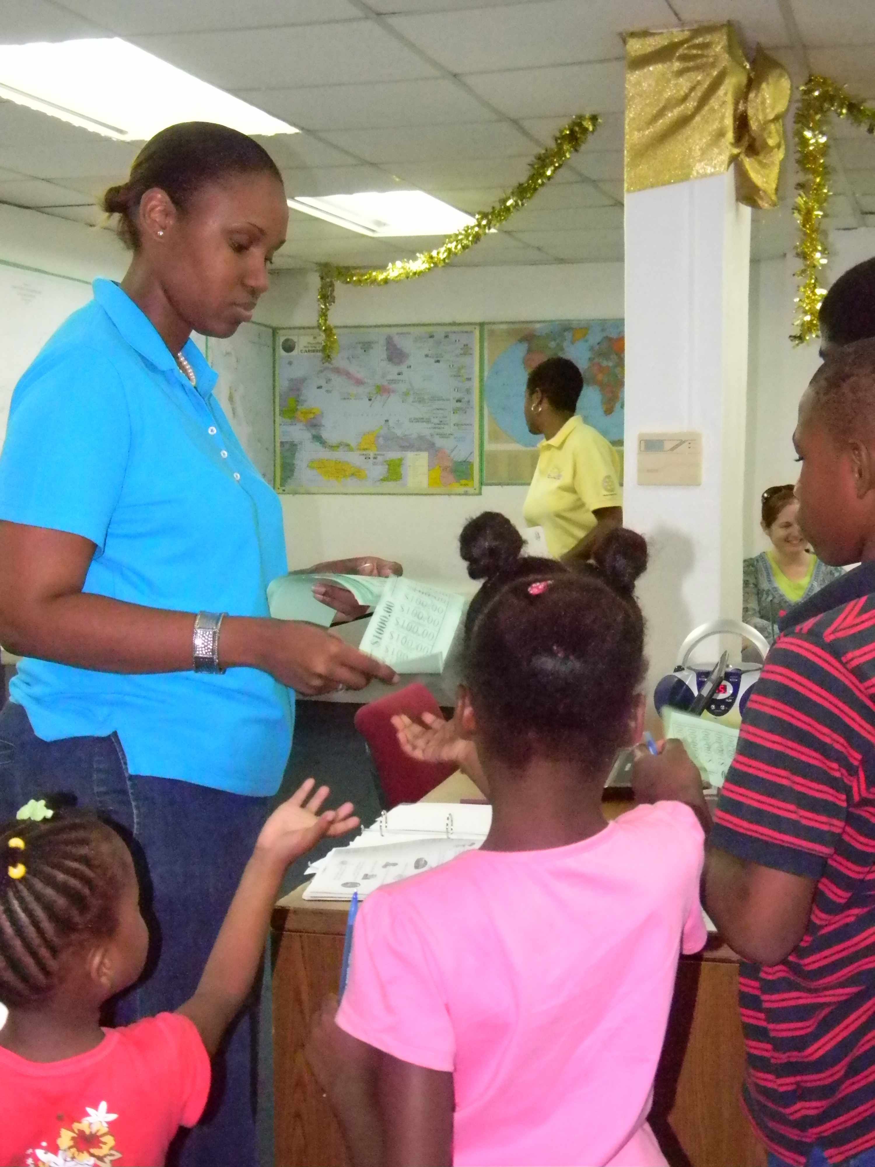Kemp Road kids learn about the value of money Nassau / Paradise